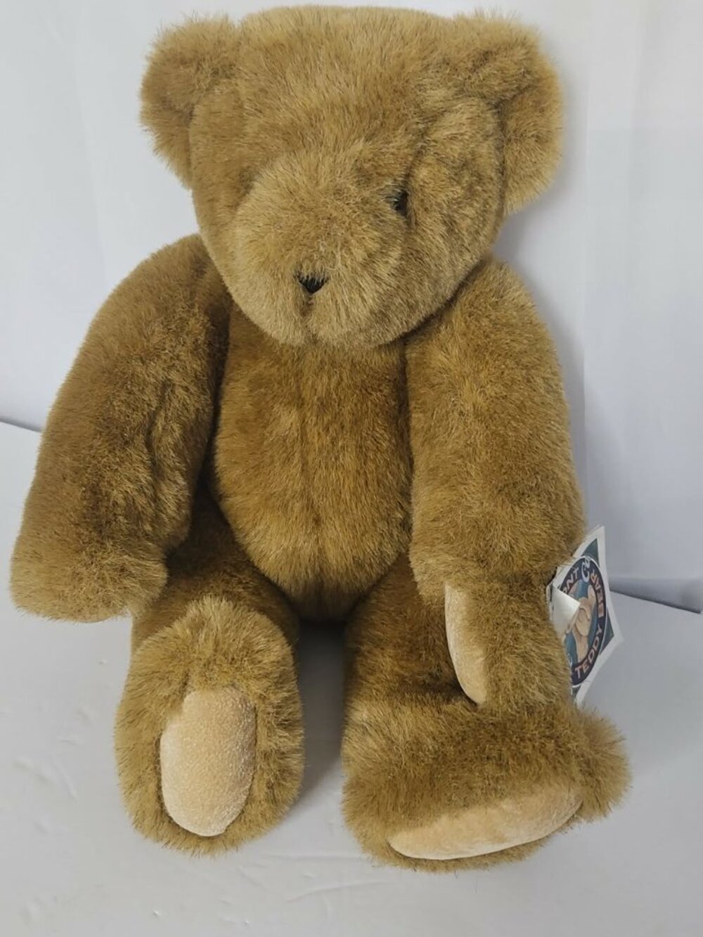 Authentic Vermont Teddy Bear 15” Jointed Plush Tan Brown Bear with Tag - Picture 4 of 4